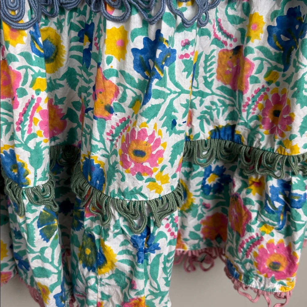 Sohana Colorful Floral Ruffle Dress - M - Picture 4 of 12